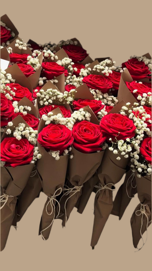 Single Rose Bouquet