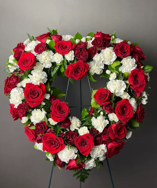 Eternal Love - Red & White Floral Stand